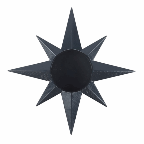 Navy Star Tealight Candle Holder - Image 2