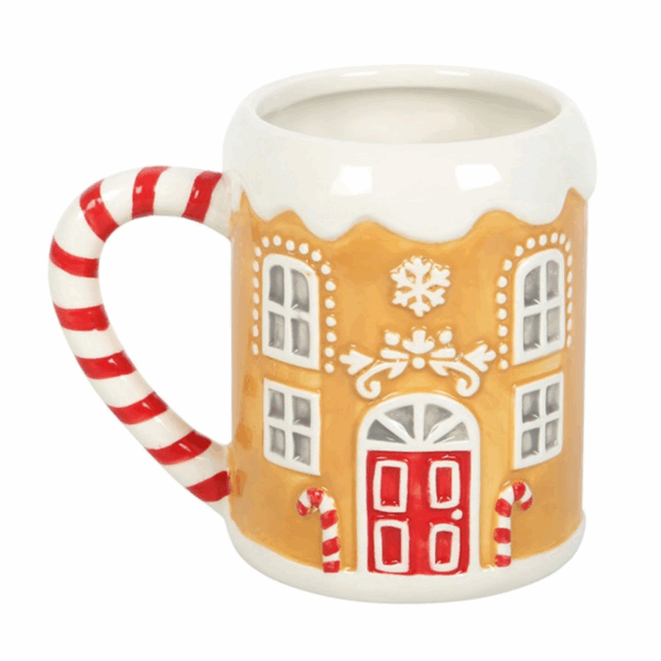 Candy Cane Gingerbread House Mug - Image 2