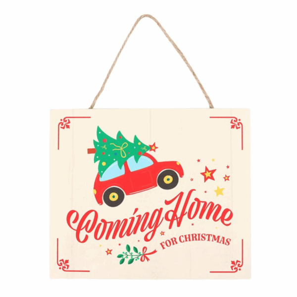 Coming Home for Christmas Hanging Sign - Image 2