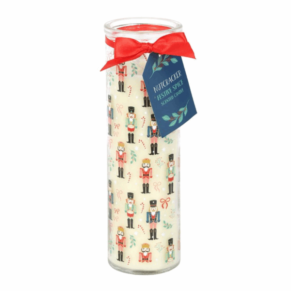 Nutcracker Print Festive Spice Tube Candle - Image 2
