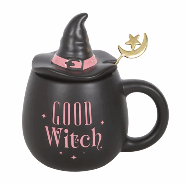 Good Witch Lidded Mug with Spoon - Image 2