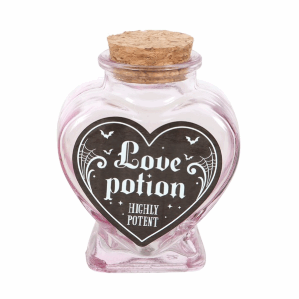 Love Potion Decorative Glass Heart Potion Bottle - Image 2