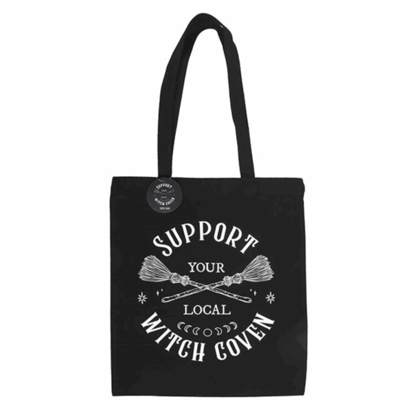 Support Your Local Witch Coven Polycotton Tote Bag - Image 2