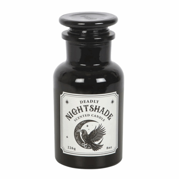 Mystic Raven Deadly Nightshade Apothecary Candle - Image 2