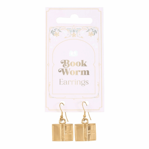 Book Worm Earrings - Image 2