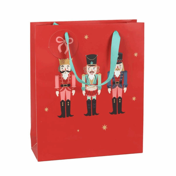 33cm Red Nutcracker Gift Bag - Image 2