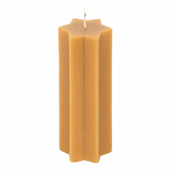 Gold Starry Night Star Shaped Taper Candle - Image 2