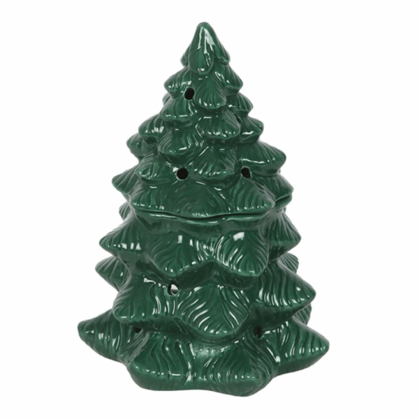 Green Fir Tree Oil Burner and Wax Warmer - Image 2