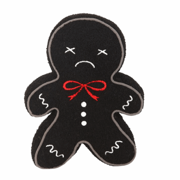 Spooky Gingerbread Man Boucle Cushion - Image 2
