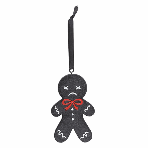Spooky Gingerbread Man Hanging Ornament - Image 2