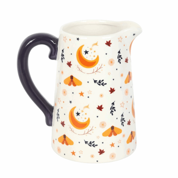 Autumn Magic Harvest Moon Print Ceramic Flower Jug - Image 2