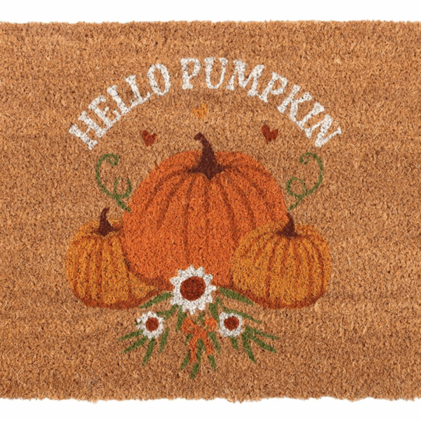 Natural Autumn Days Hello Pumpkin Doormat - Image 3