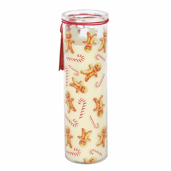 Candy Cane Warm Gingerbread Tube Candle - Image 3