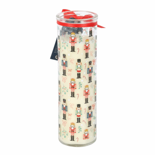 Nutcracker Print Festive Spice Tube Candle - Image 3