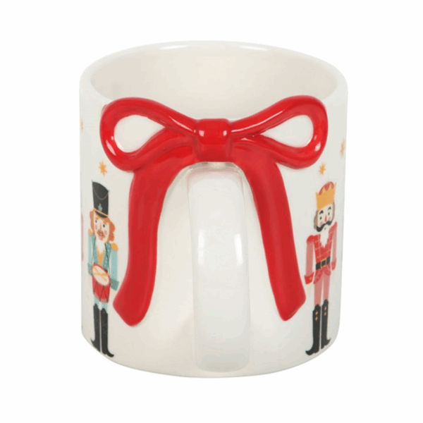 Nutcracker Print Mug with Bow - Image 3