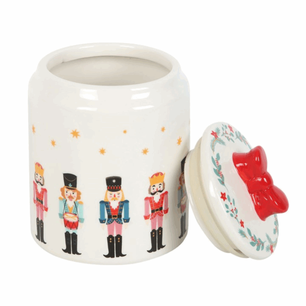 Nutcracker Storage Jar with Bow - Image 3