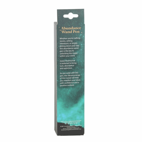 Abundance Green Aventurine Crystal Wand Pen - Image 3