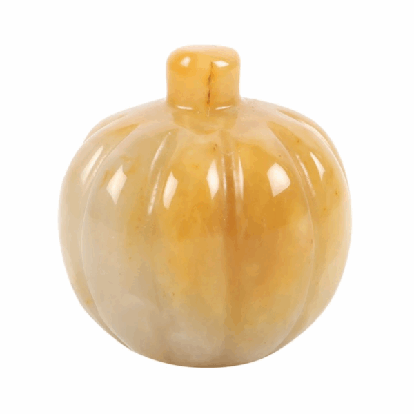 Pumpkin Shaped Orange Calcite Crystal - Image 3