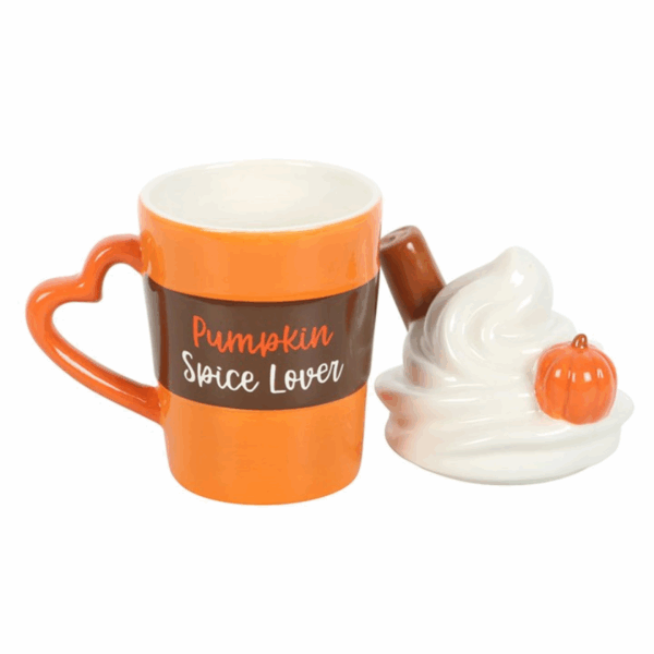 Pumpkin Spice Latte Shaped Lidded Mug - Image 3