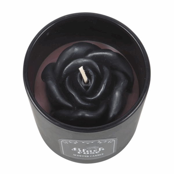 Black Rose Candle with 3D Roses - Image 3