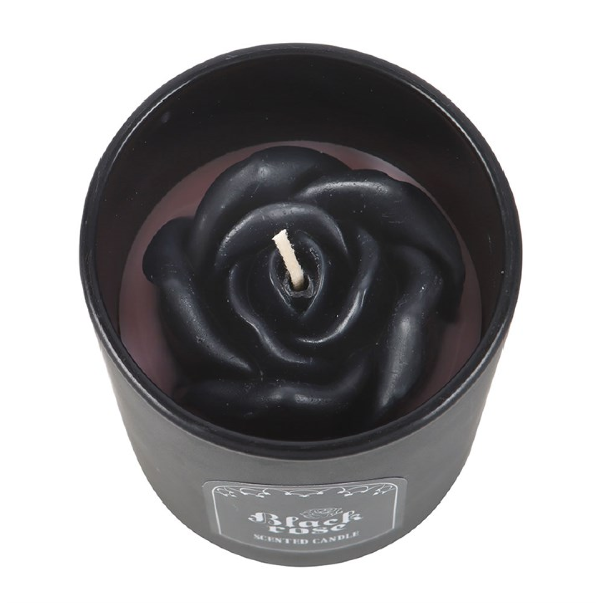 Black Rose Candle with 3D Roses - Image 3