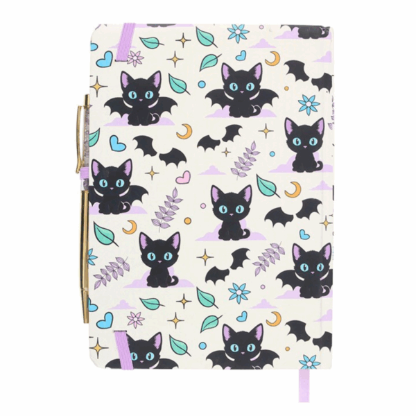 Cute and Creepy Print A5 Notebook with Amethyst Pen - Image 3