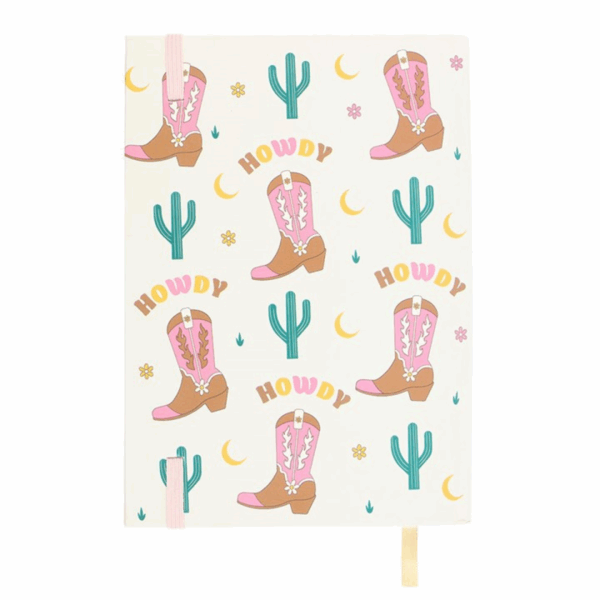 Cowboy Boot A5 Notebook with Sticker Sheet - Image 3