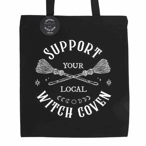 Support Your Local Witch Coven Polycotton Tote Bag - Image 3