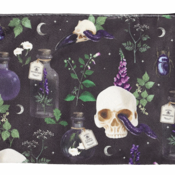 Venom & Vines Print Makeup Bag - Image 3