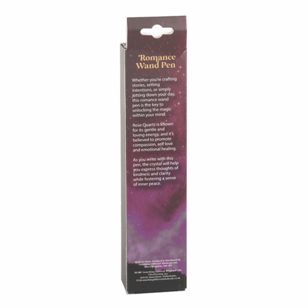 Romance Rose Quartz Crystal Wand Pen - Image 3