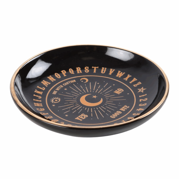 Round Black Talking Board Trinket Dish - Image 3