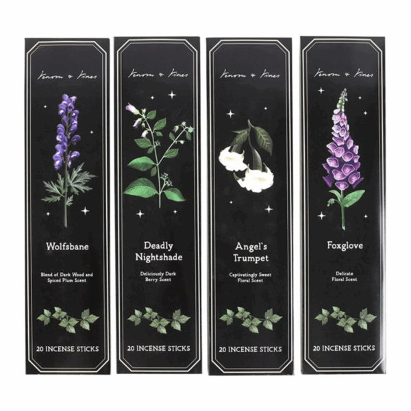 Set of 4 Poisonous Plants Incense Stick Packs - Image 3