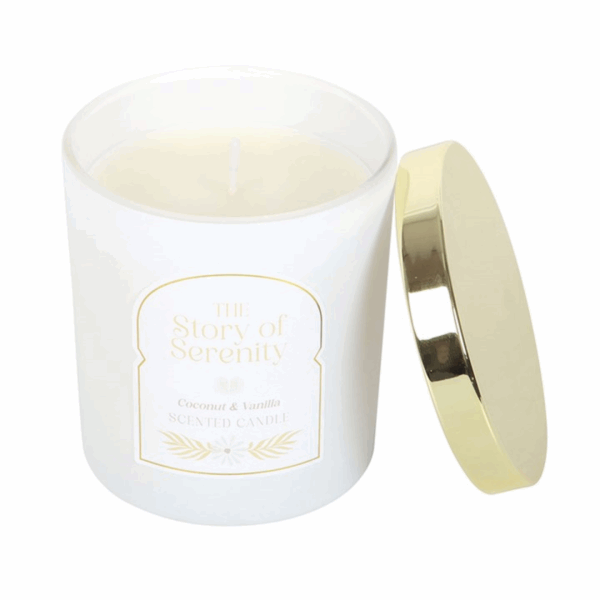 The Story of Serenity Coconut & Vanilla Candle - Image 3