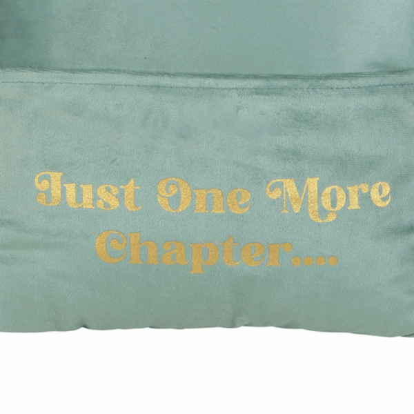 Just One More Chapter Cushion with Book Pocket - Image 3