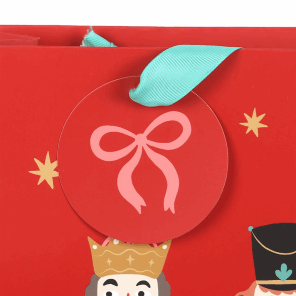 33cm Red Nutcracker Gift Bag - Image 3