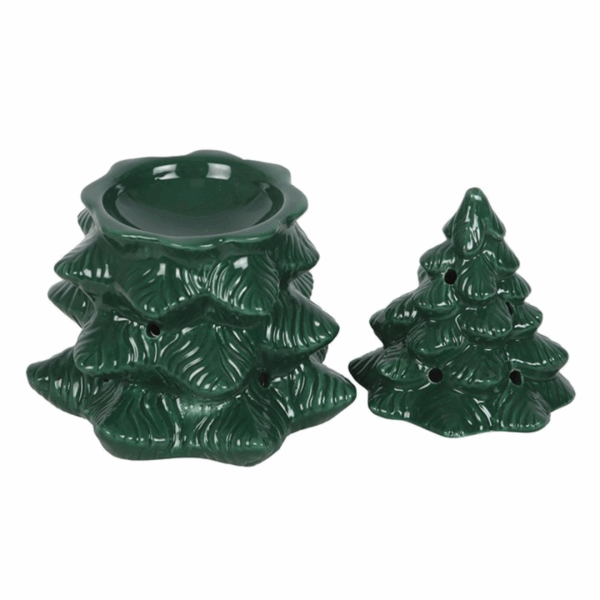 Green Fir Tree Oil Burner and Wax Warmer - Image 3