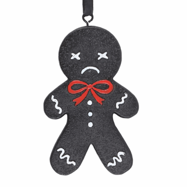 Spooky Gingerbread Man Hanging Ornament - Image 3