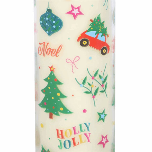 Nostalgic Christmas Print Christmas Pudding Scented Tube Candle - Image 4