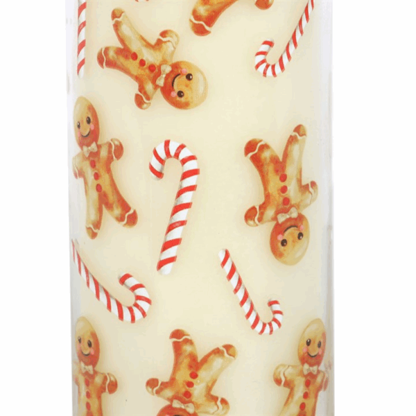 Candy Cane Warm Gingerbread Tube Candle - Image 4