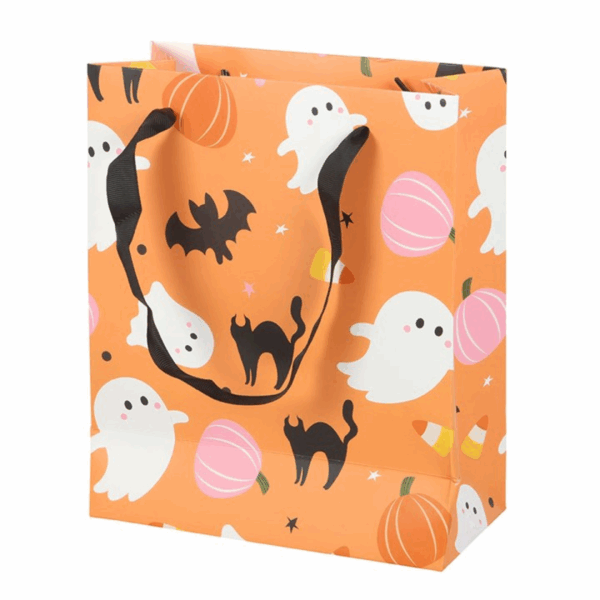 23cm Sweet and Spooky Ghost Print Gift Bag - Image 4
