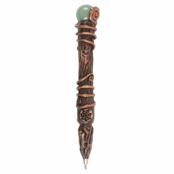 Abundance Green Aventurine Crystal Wand Pen - Image 4