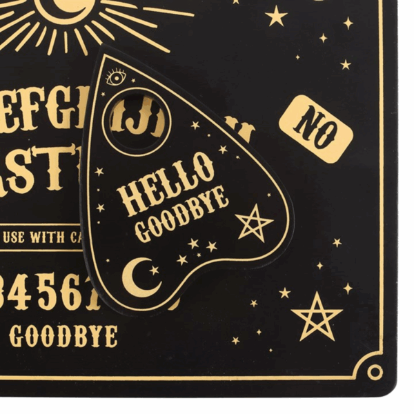 Black Talking Board Placemat and Coaster Set - Image 4