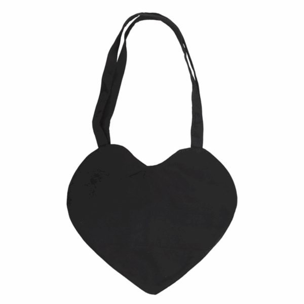 Spiderweb Heart Satin Tote Bag - Image 4