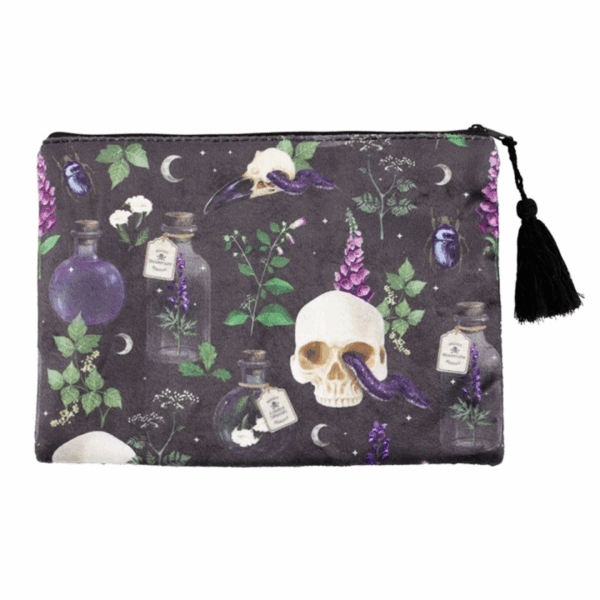 Venom & Vines Print Makeup Bag - Image 4