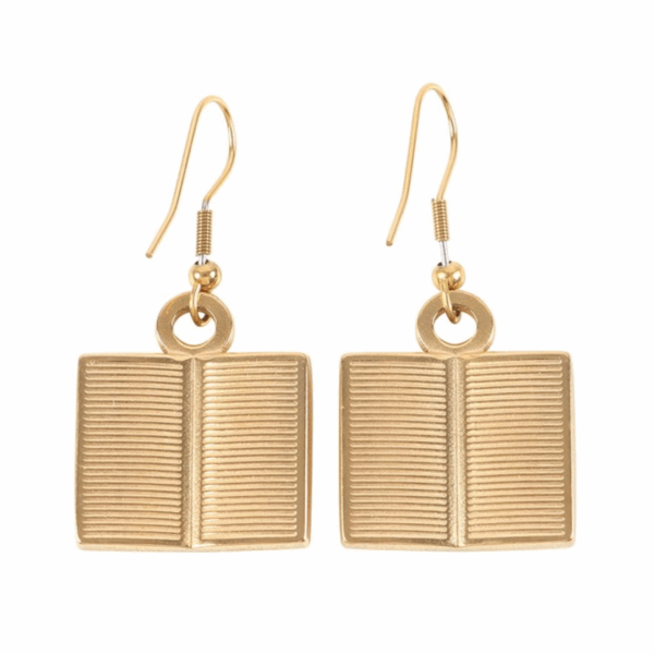 Book Worm Earrings - Image 4
