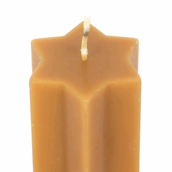 Gold Starry Night Star Shaped Taper Candle - Image 4