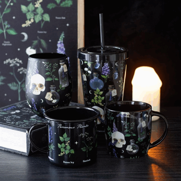 Venom & Vines Print Tumbler with Straw - Image 5