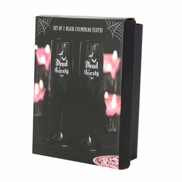 Set of 2 Dead Thirsty Champagne Flutes - Image 5