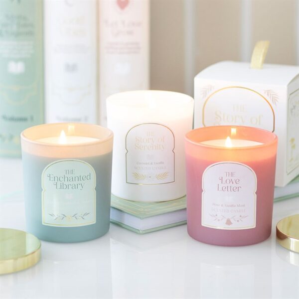 The Enchanted Library Leather, Patchouli & Amber Candle - Image 5