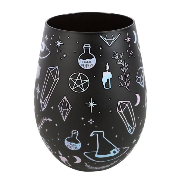 Crystal Witch Print Stemless Glass - Image 2